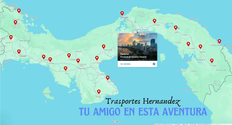 Transporte turístico en Panamá, bus con aire acondicionado, viajes cómodos, Transportes Hernandez